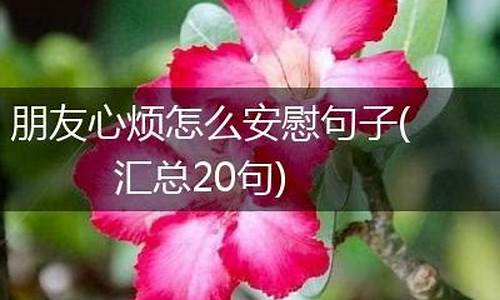 朋友心烦怎么安慰句子_朋友心烦怎么安慰句子说说